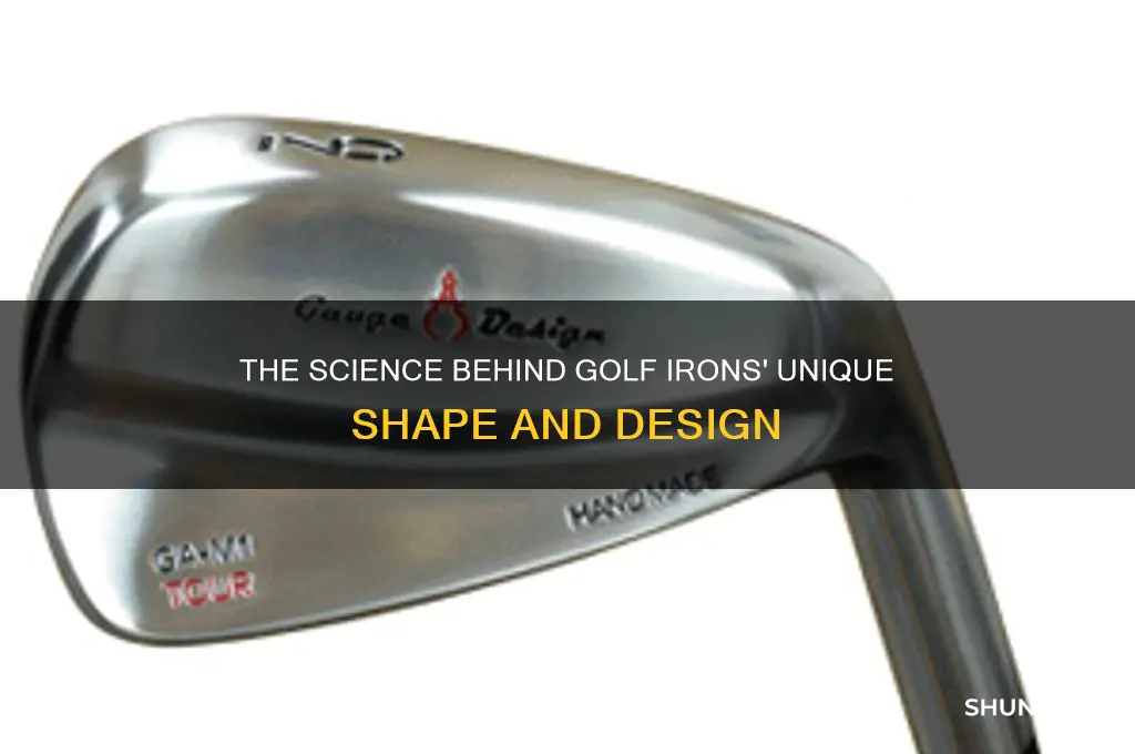 why are golf irons shaped the way they are