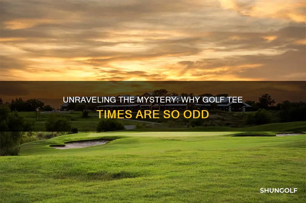 why are golf tee times weird