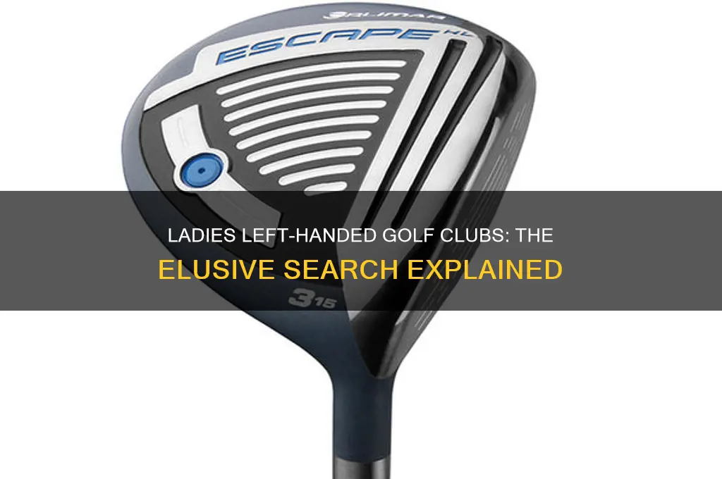 why are ladies left golf clubs so hard to find