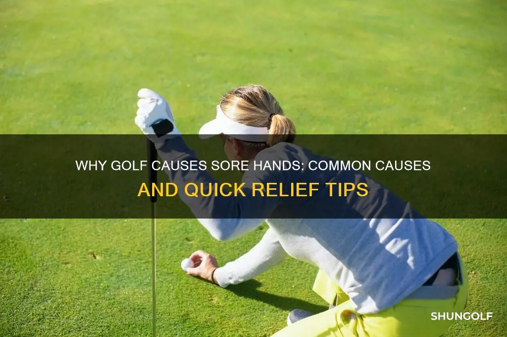 why are my hands sore after golf