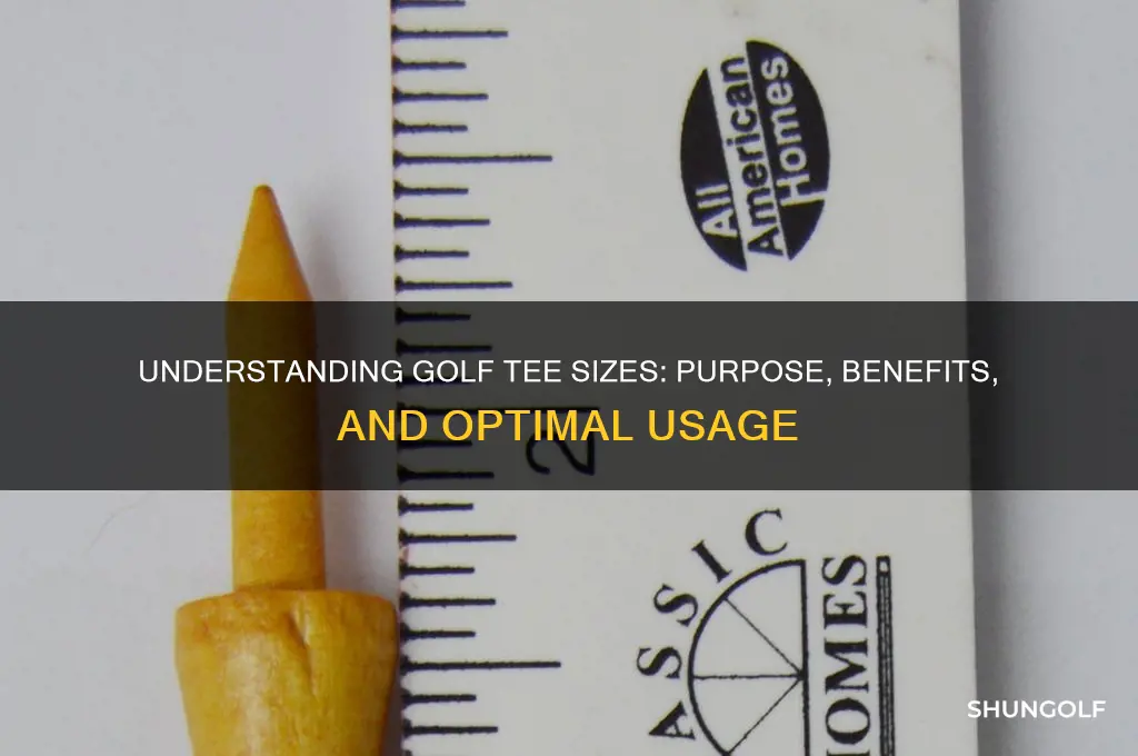 why are there different size golf tees
