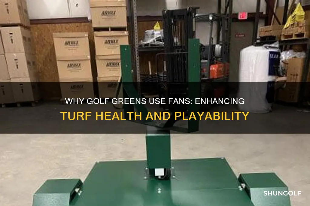 why are there fans on golf greens