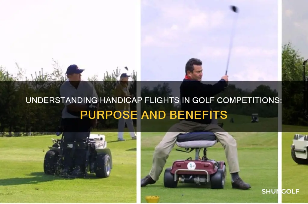 why are there handicap flights in golf competition