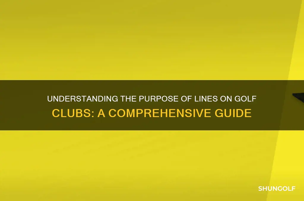 why are there lines on a golf club