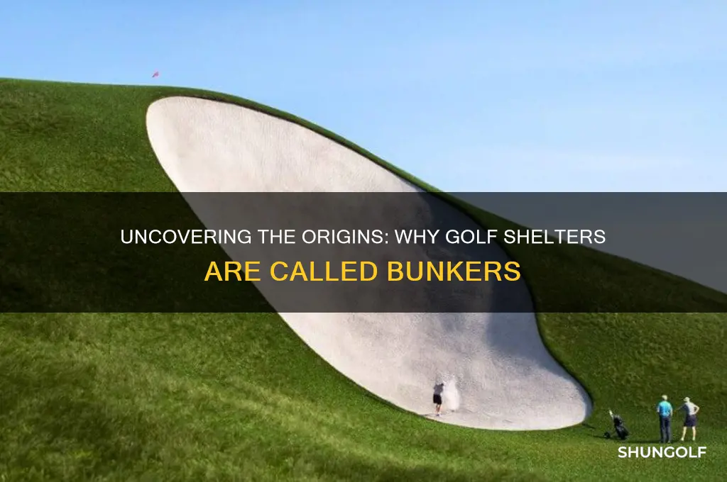 why are they called bunkers in golf