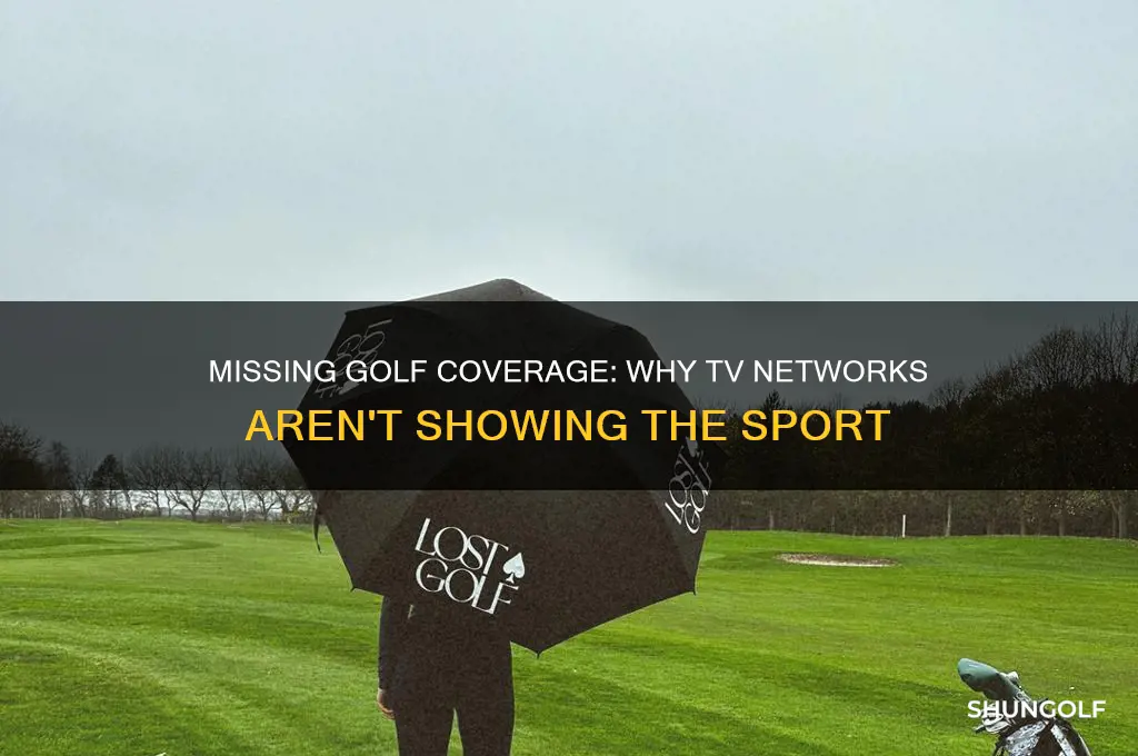 why arent they showing golf