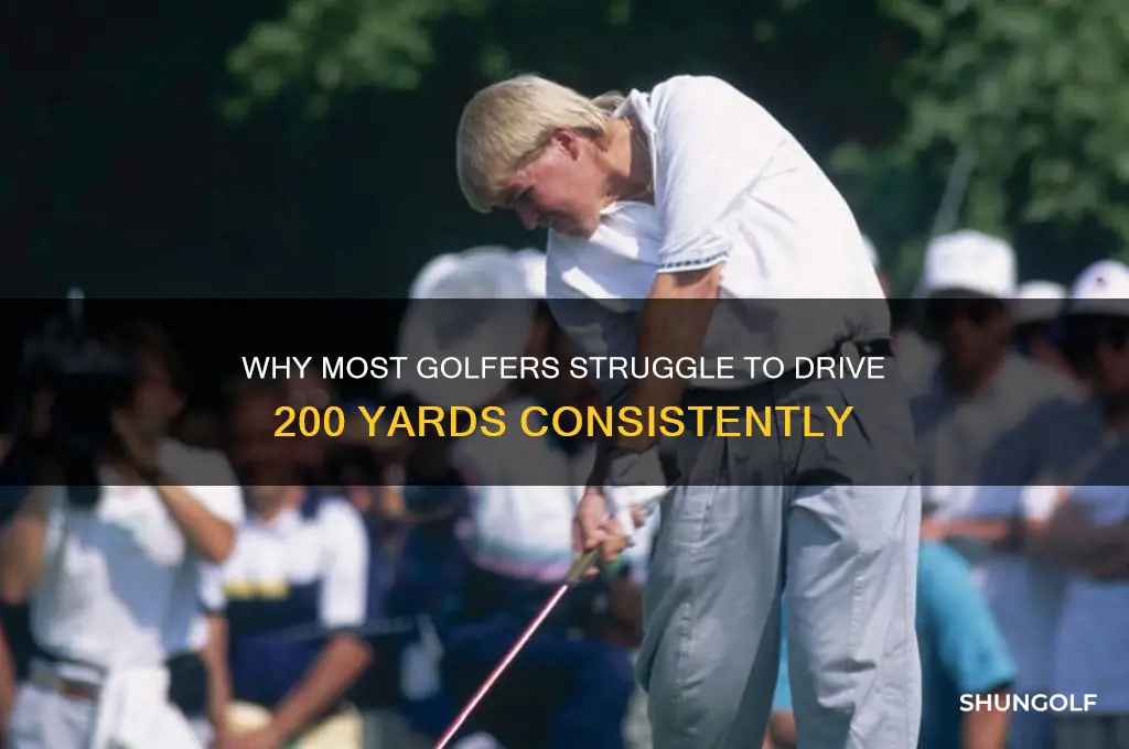why average golfer cant hit 200 yards