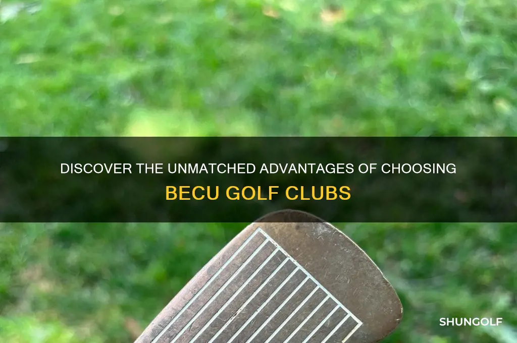 why becu golf clubs