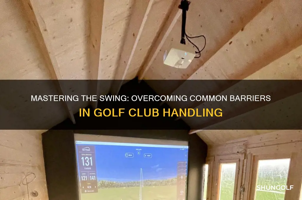 why can t i swing a golf club