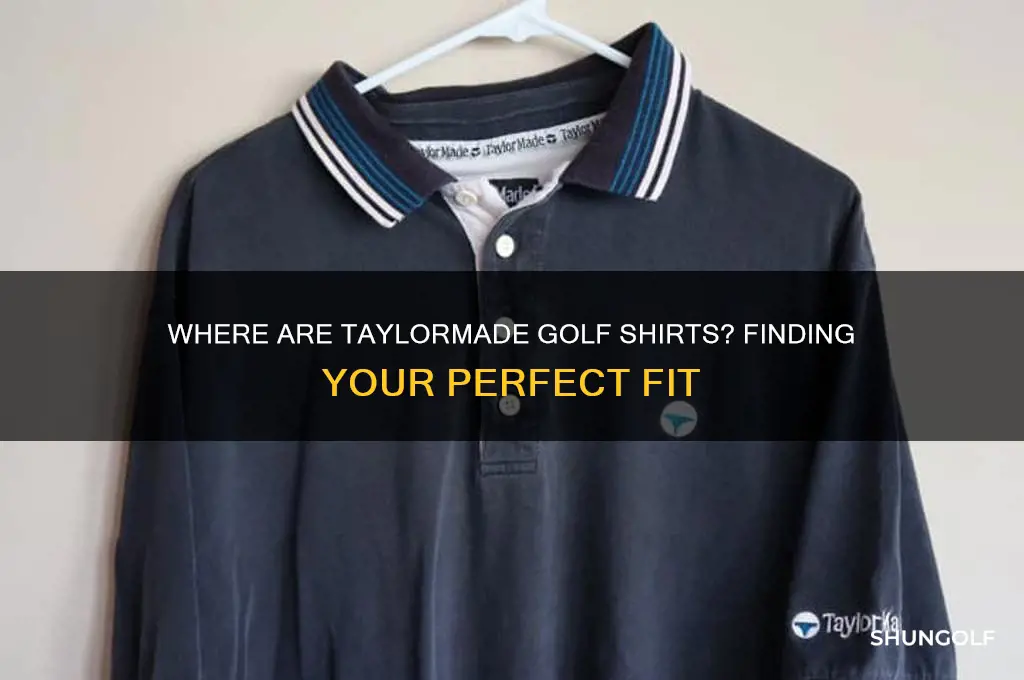 why cant i find taylormade golf shirts