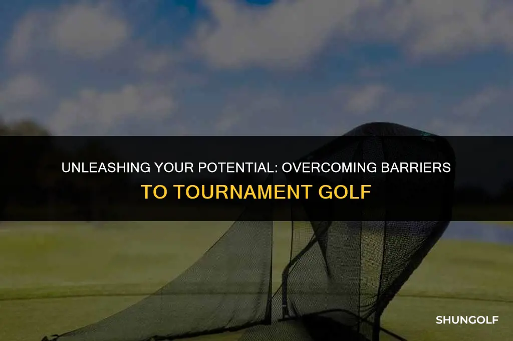 why cant i play tournament golf