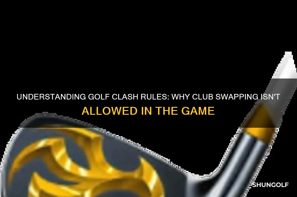 why cant you swap clubs in golf clash