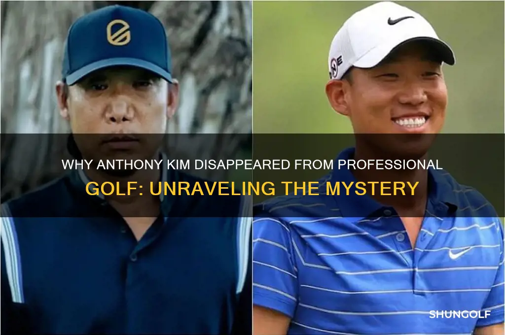 why did anthony kim stop playing golf