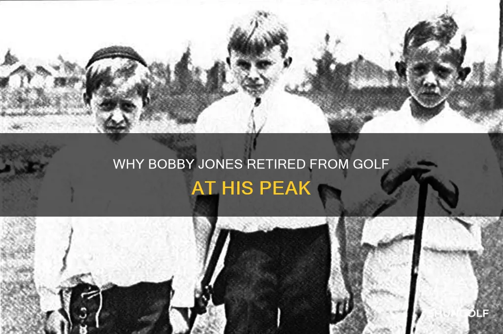 why did bobby jones quit golf