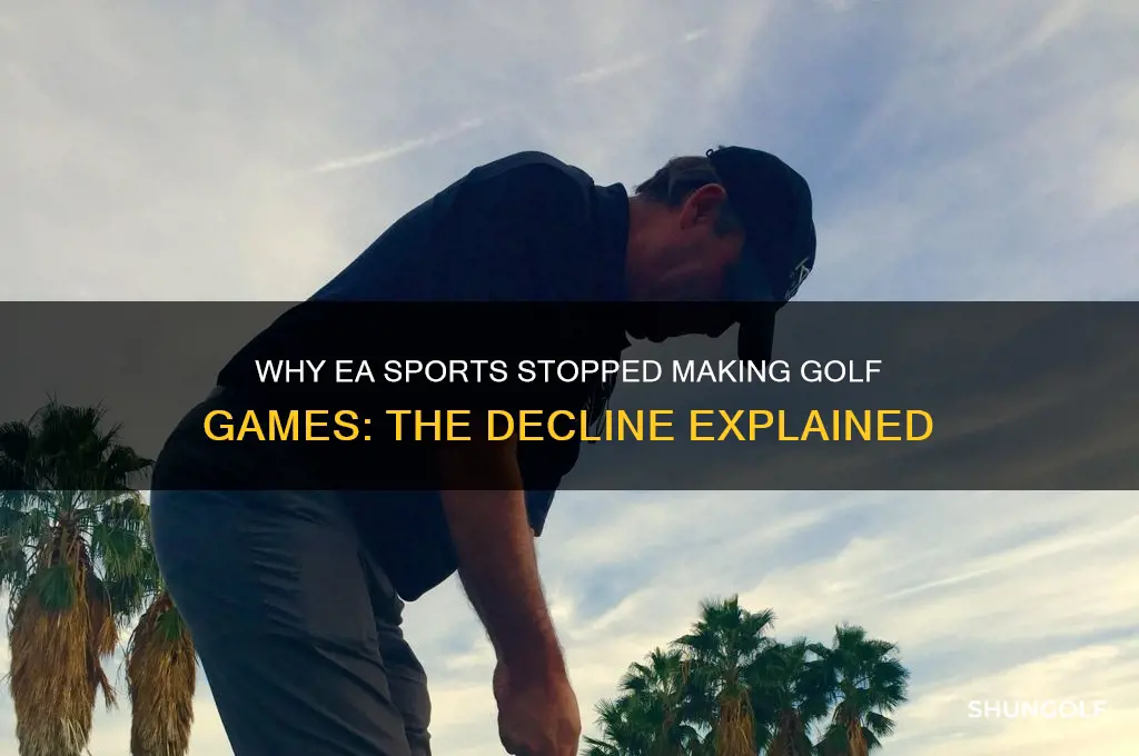 why did ea sports stop making golf games