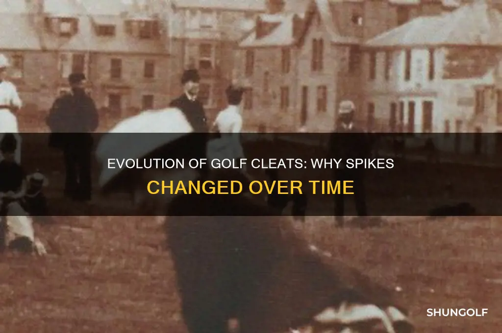 why did golf cleats change