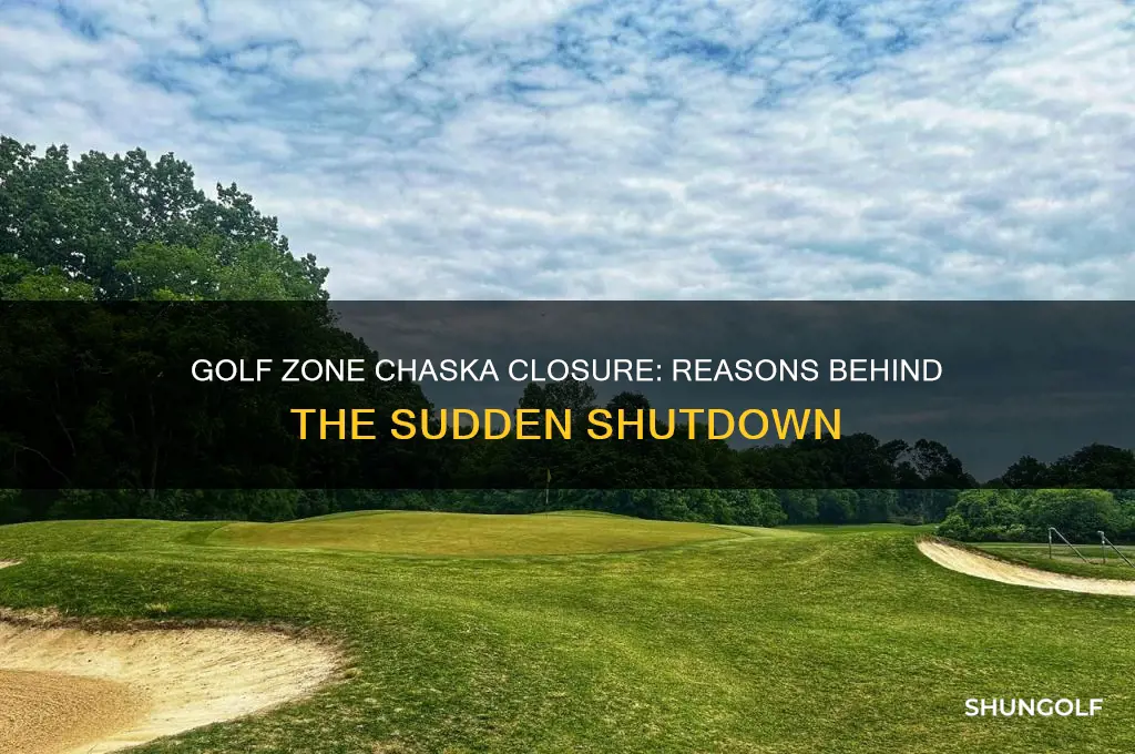 why did golf zone chaska closed