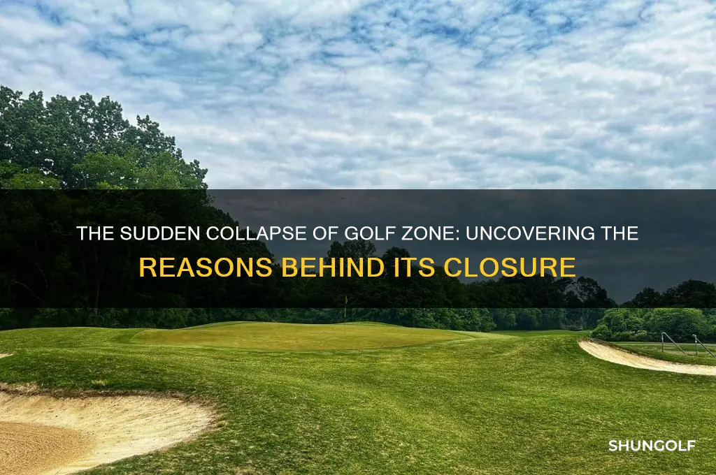 why did golf zone close
