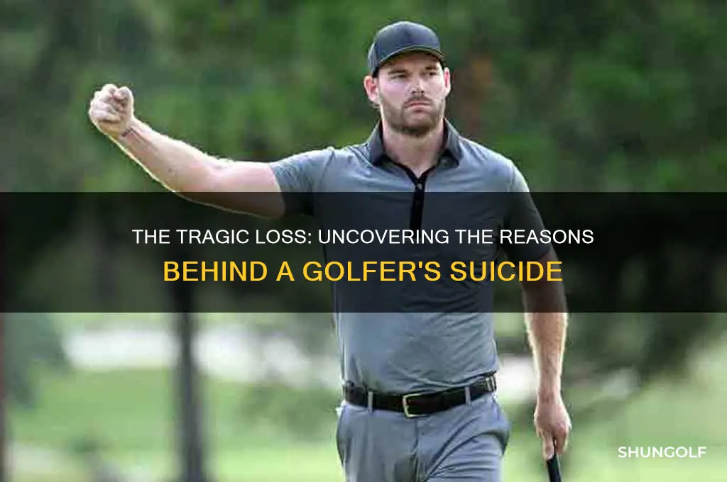 why did golfer commit suicide