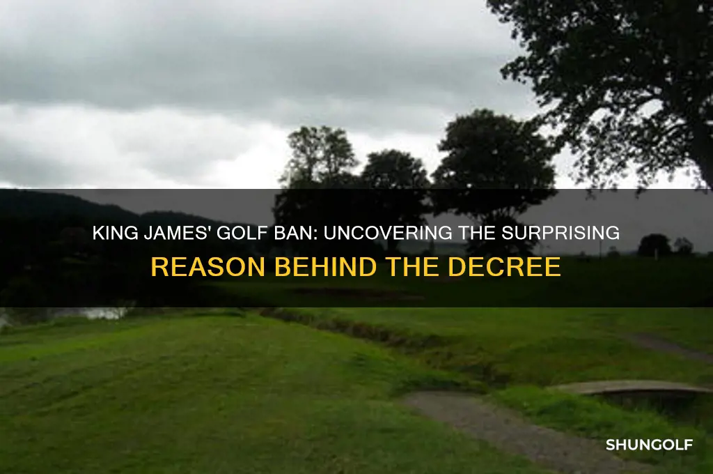 why did king james ban golf