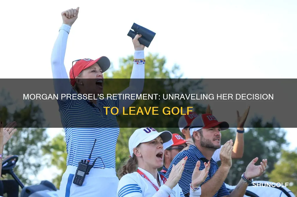 why did morgan pressel retire from golf