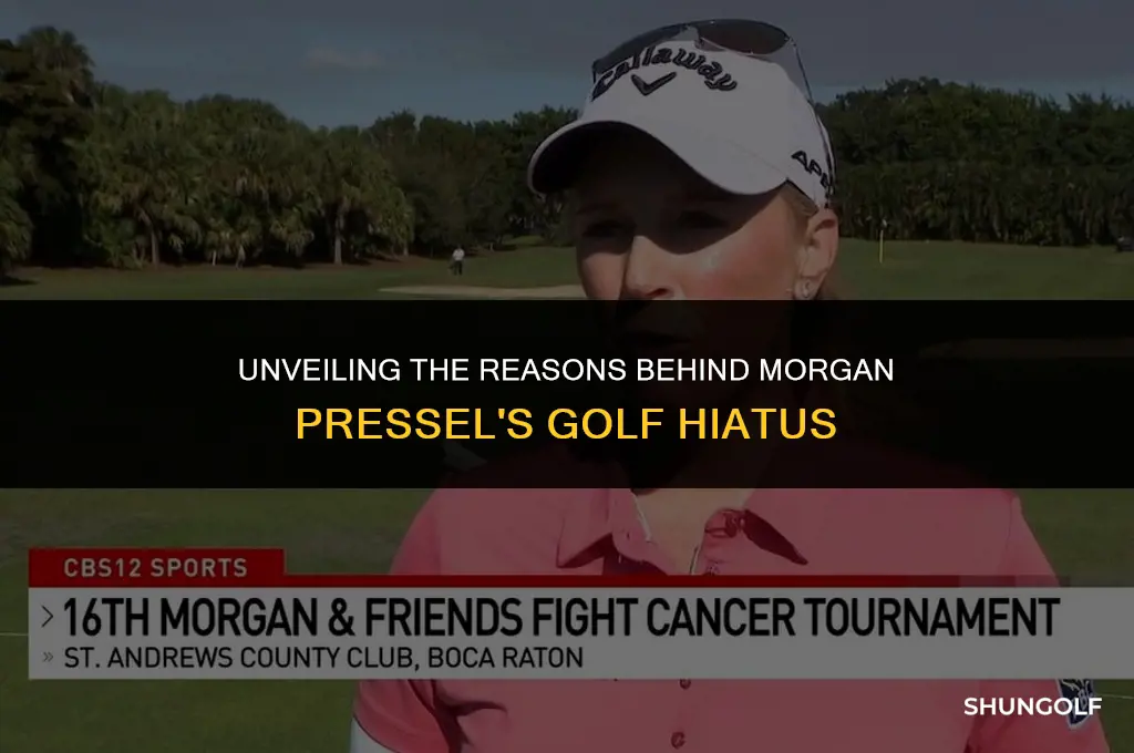why did morgan pressel stop playing golf