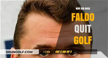 Why Nick Faldo Stepped Away from Professional Golf