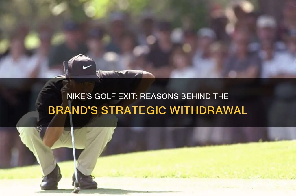 why did nike pull out of golf