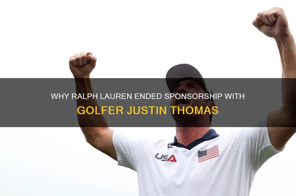 why did ralph lauren drop golfer