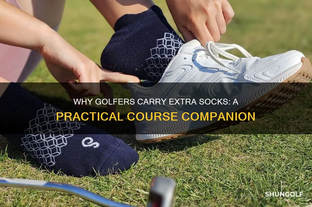why did the golfer bring an extra pair of socks