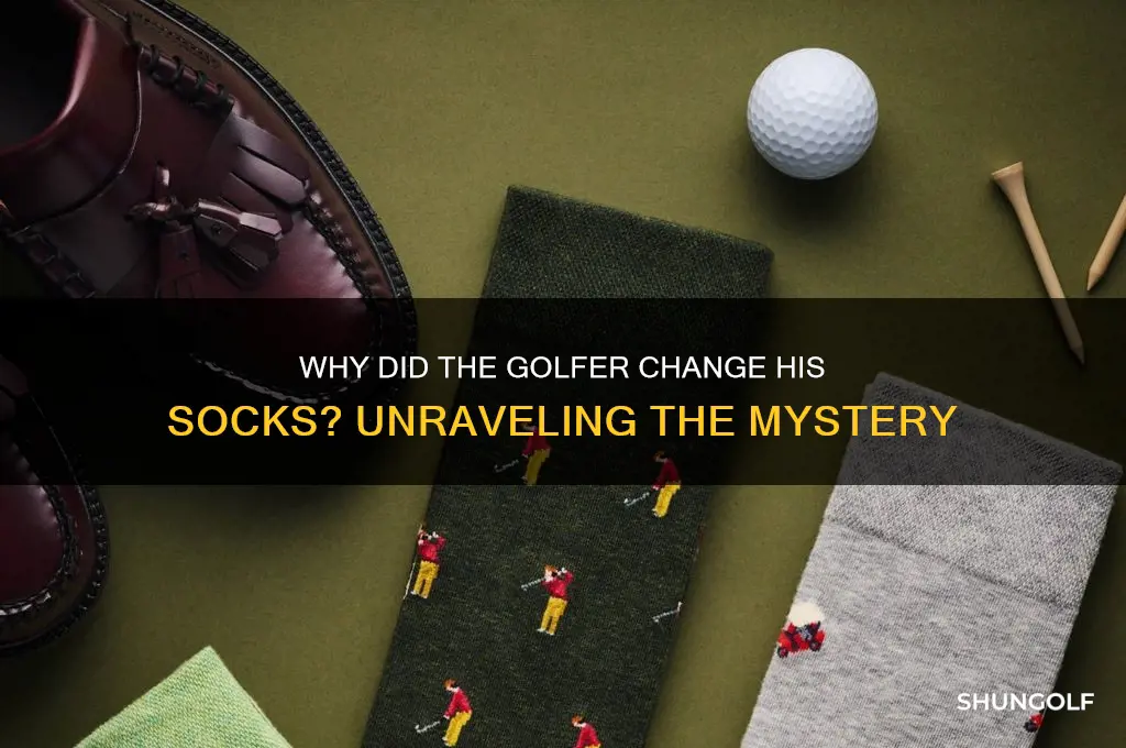 why did the golfer change his socks