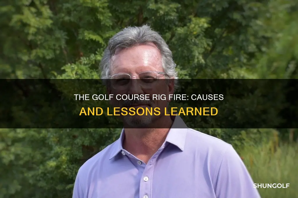 why did the rig in the golf burned