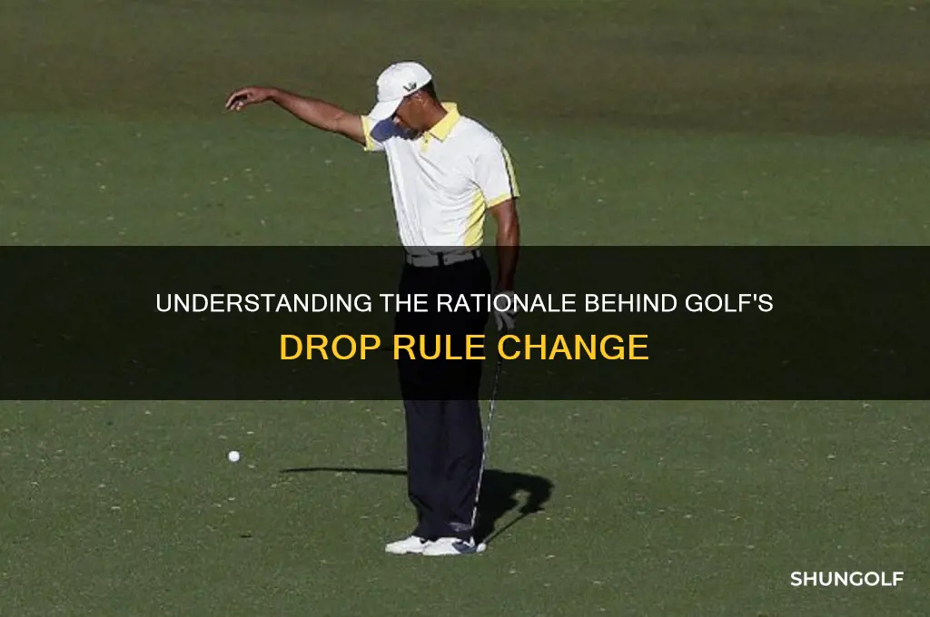 why did they change the drop rule in golf