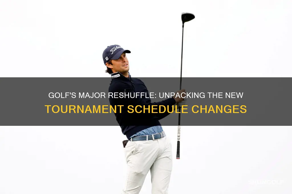 why did they change the golf major schedule