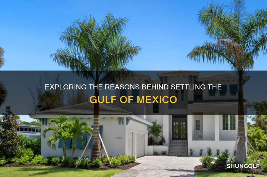 why did we settle the golf of mexico