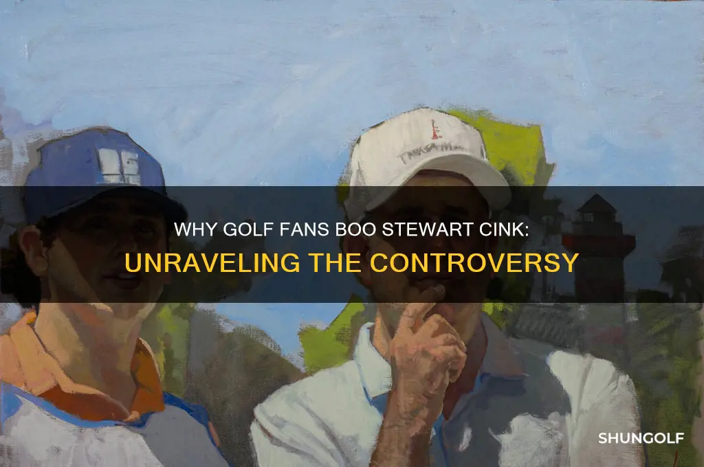 why do golf fans boo stewart cink