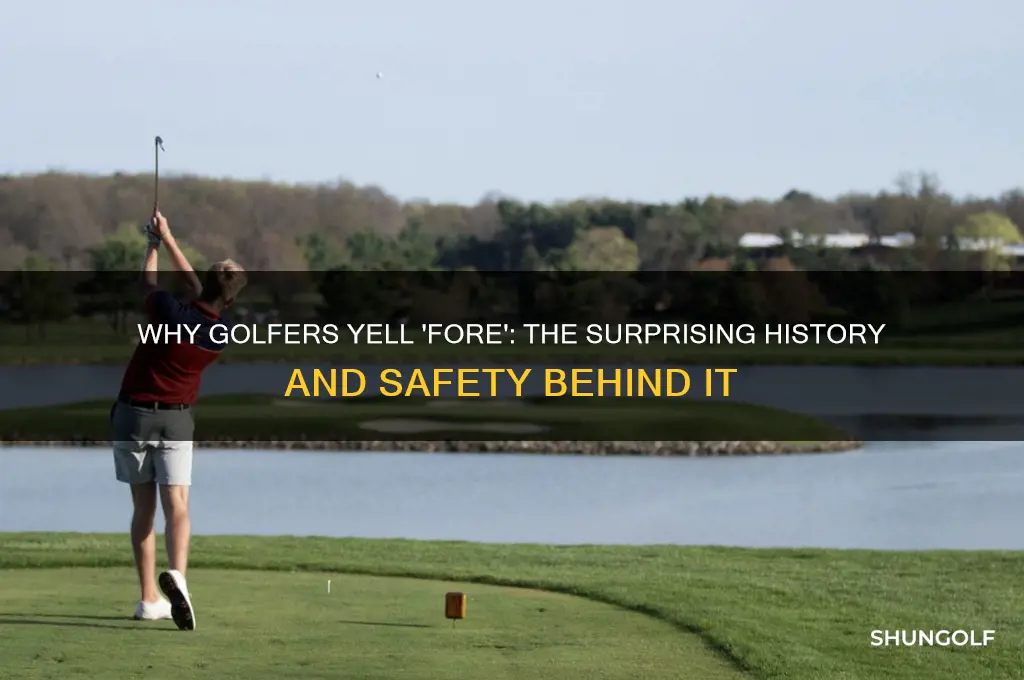why do golf players yell fore