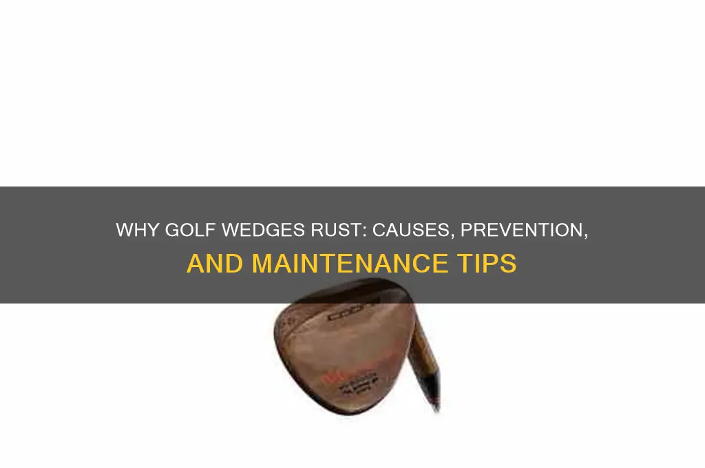 why do golf wedges rust