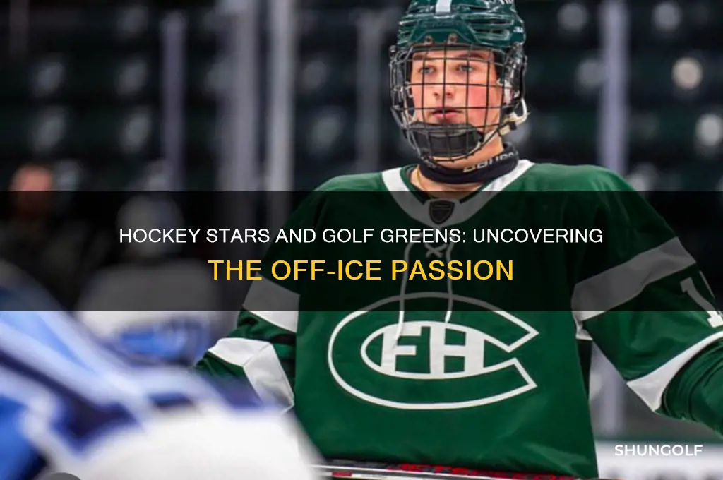 why do hoeckey players love golf