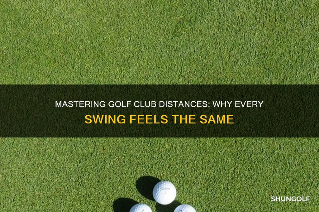why do i hit every golf club the same distance
