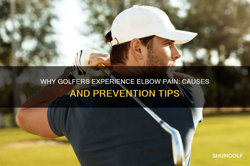why do my elbows hurt after golf