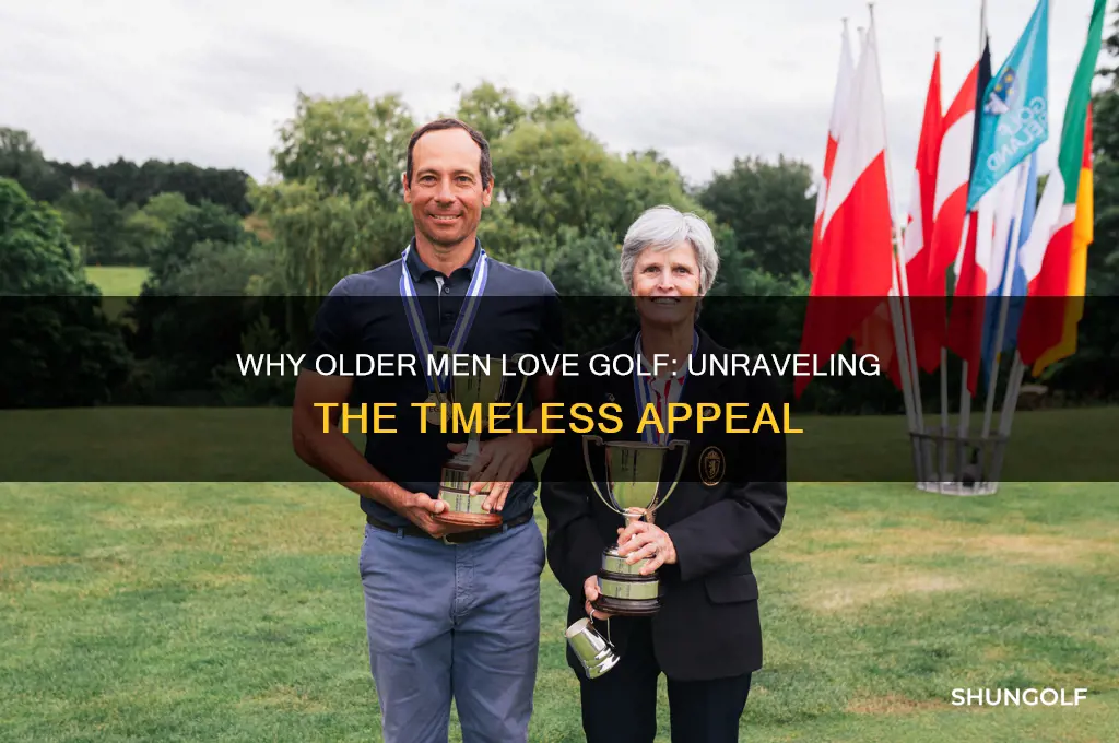 why do old guys like golf