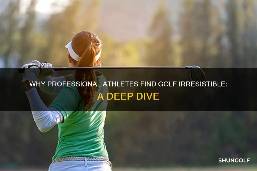 why do professional athletes love golf
