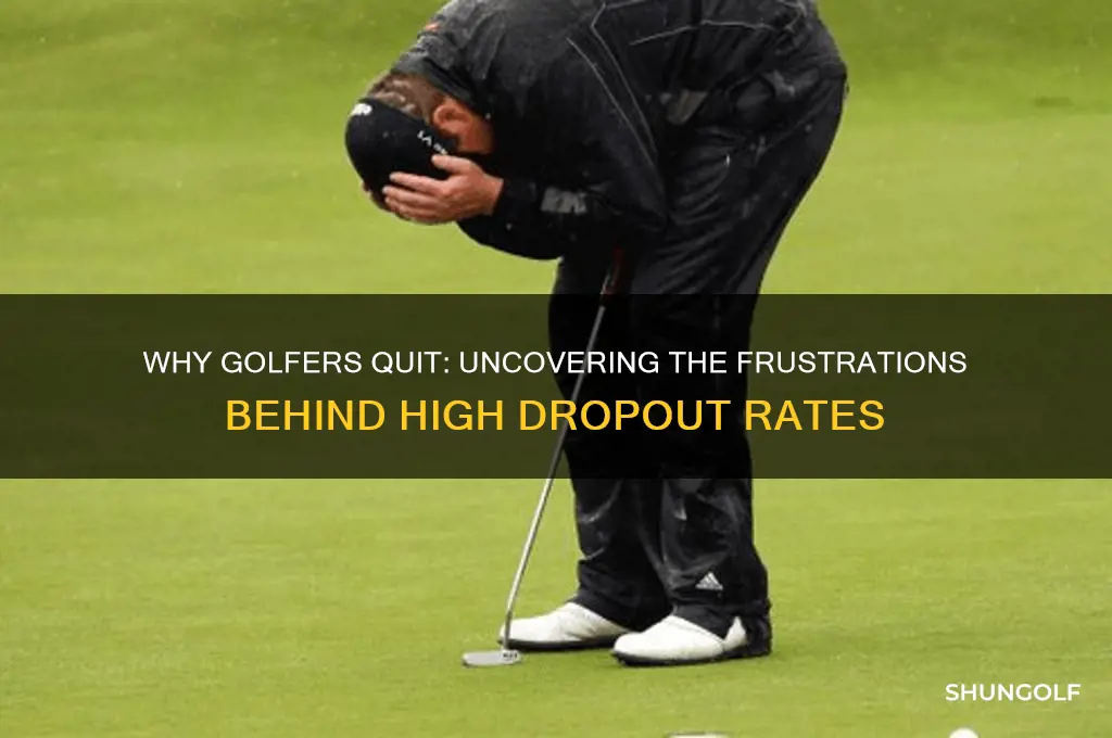 why do so many people quit golf