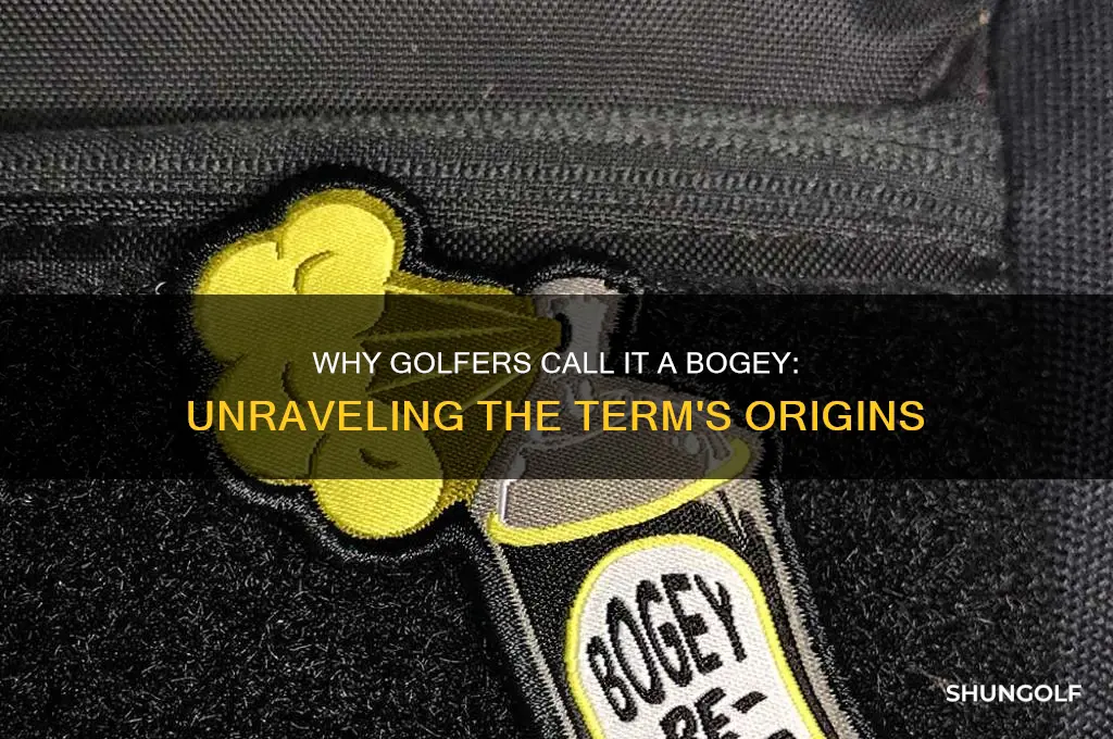 why do they call it a bogey in golf