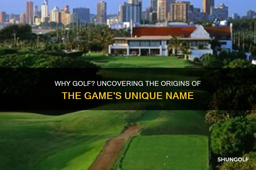 why do they call it golf