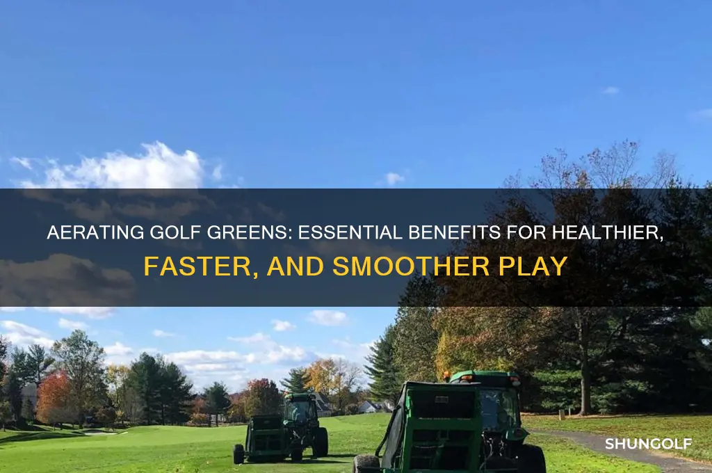 why do you need to aerate golf greens