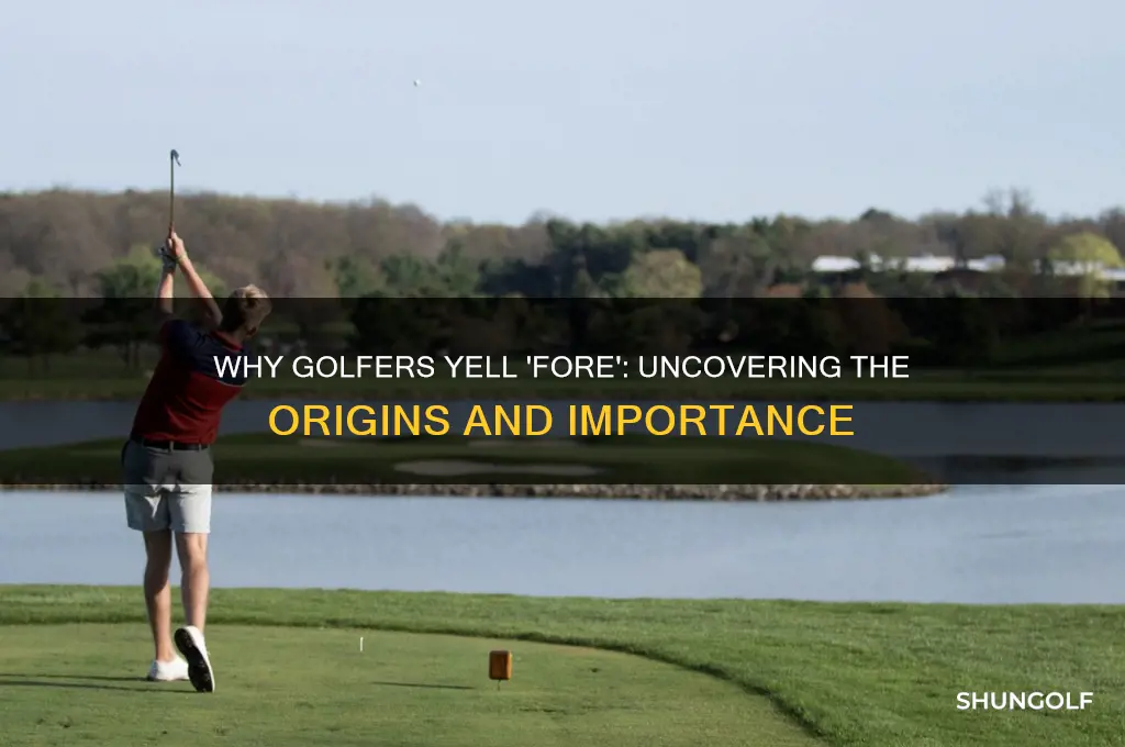 why does a golfer yell four