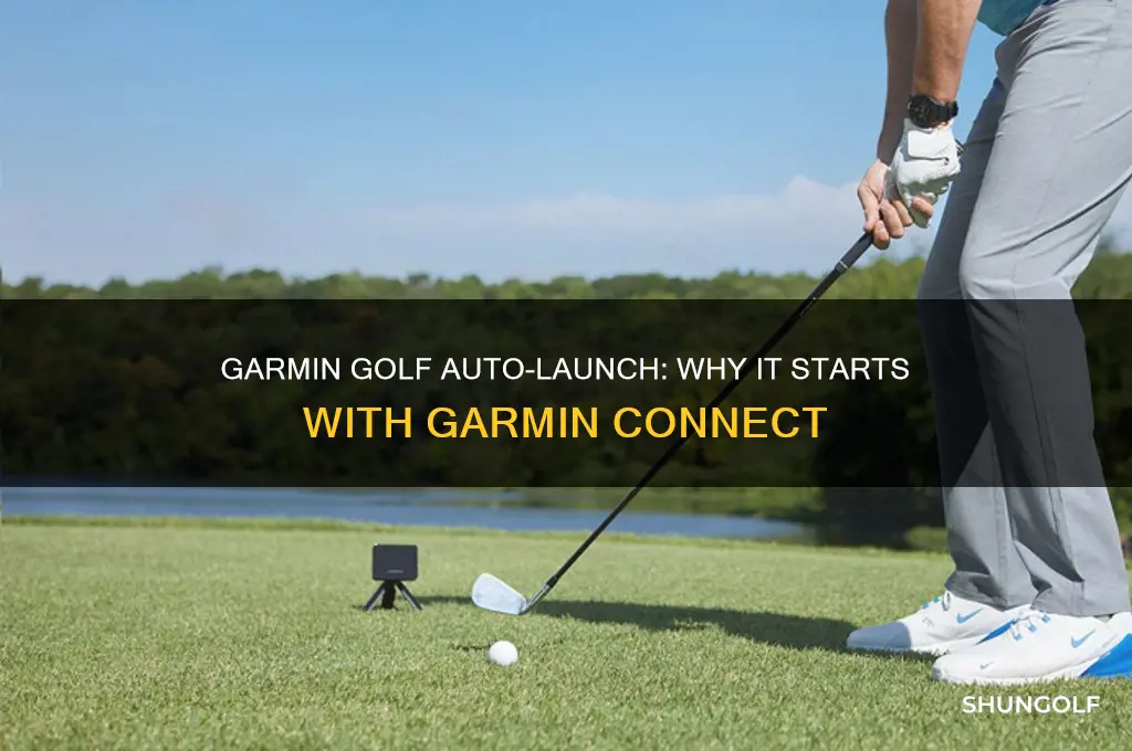 why does garmin golf run every time garmin connect opens