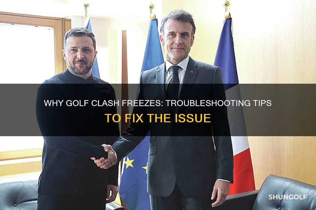 why does golf clash freeze
